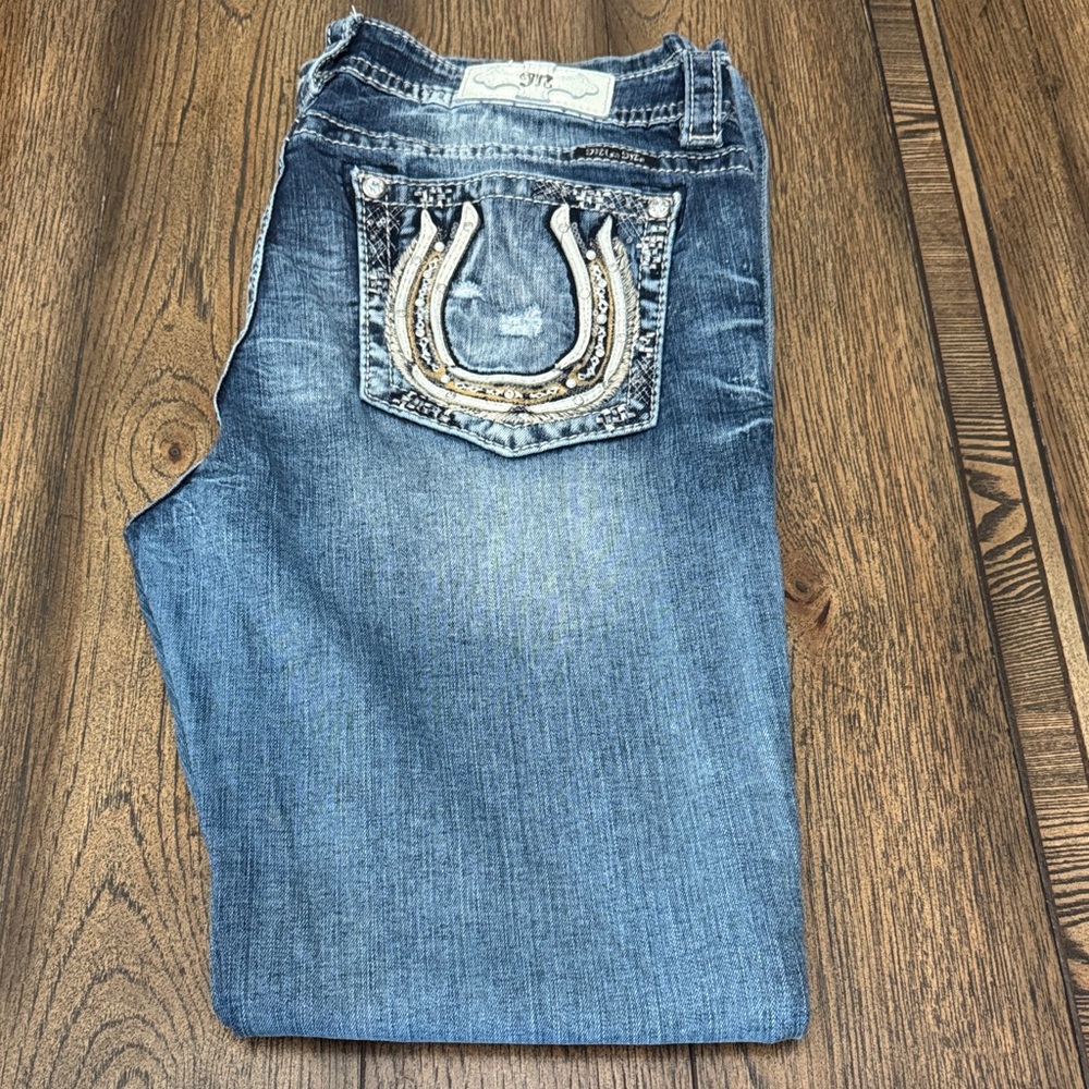 Miss Me Dark Blue Denim Jeans